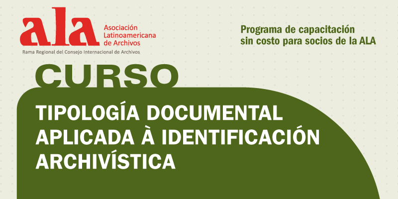 Curso Tipología documental aplicada à identificación archivística