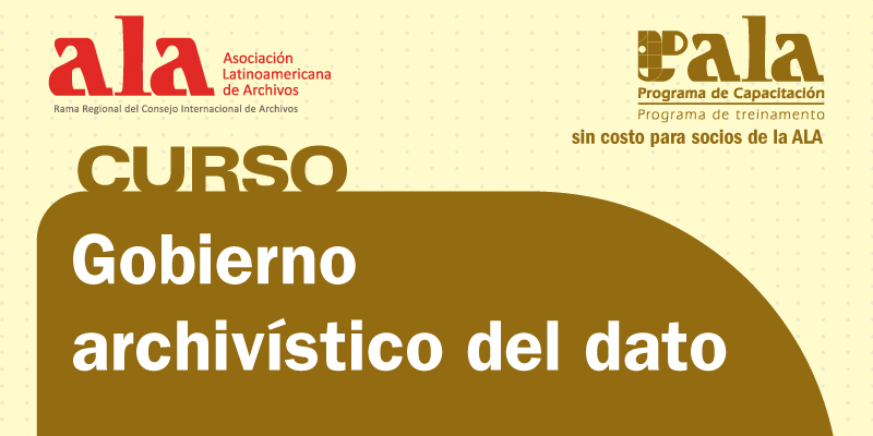 Curso Gobierno archivístico del dato